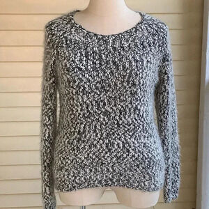 Buffalo David Bitton Super Soft Sweater Black Gray Tweed Look Sz XL Academia